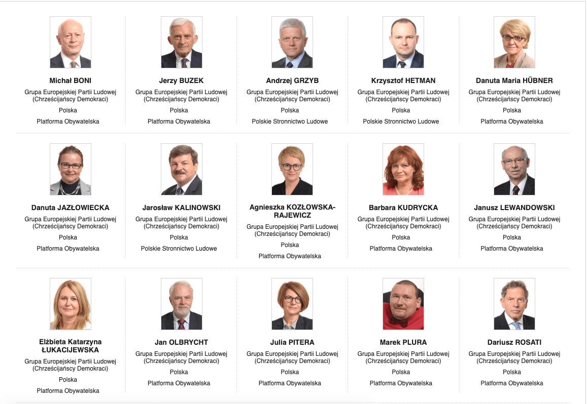 Posłowie do Europarlamentu