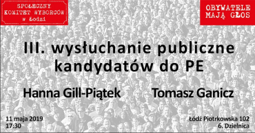 Wysłuchanie obywatelskie Łódź 11.05
