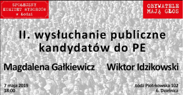 Wysłuchanie obywatelskie Łódź